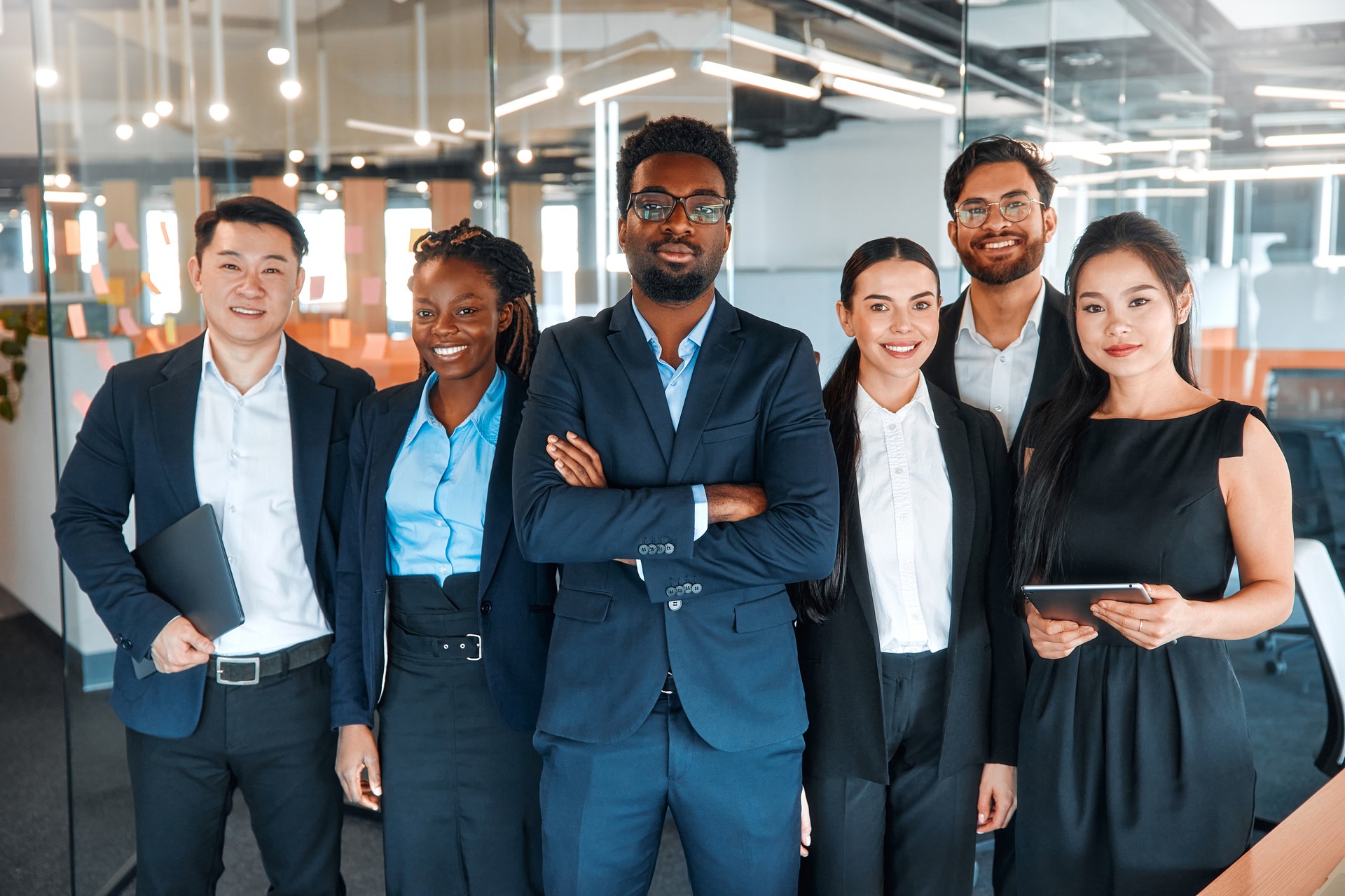 Business team working in office